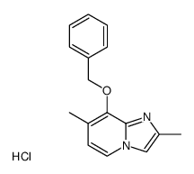 2,7-dimethyl-8-(phenylmethoxy)imidazo<1,2-a>pyridine hydrochloride Structure
