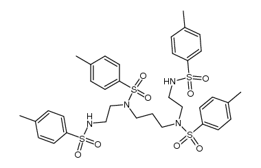 1,4,8,11-Tetrakis(toluene-p-sulphonyl)-1,4,8,11-tetraazaundecane Structure