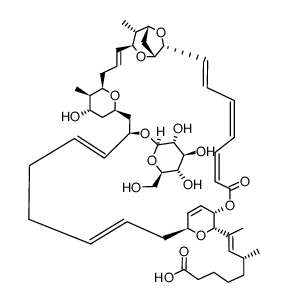 22-Deoxy-21-O-β-D-glucopyranosylsorangicin A Structure