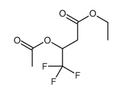 ethyl 3-acetyloxy-4,4,4-trifluorobutanoate Structure
