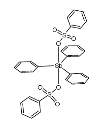 triphenyl-l5-stibanediyl dibenzenesulfonate结构式