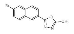 2-(6-Bromonaphthalen-2-yl)-5-methyl-1,3,4-oxadiazole Structure