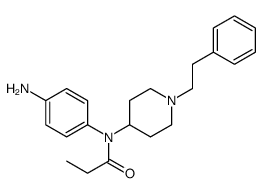 N-(4-aminophenyl)-N-[1-(2-phenylethyl)piperidin-4-yl]propanamide Structure