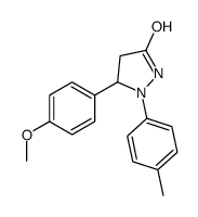 5-(4-methoxyphenyl)-1-(4-methylphenyl)pyrazolidin-3-one结构式