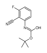 (2-氰基-3-氟-苯基)-氨基甲酸叔丁酯结构式