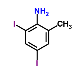 2,4-二碘-6-甲基苯胺结构式