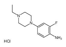 4-(4-乙基-1-哌嗪)-2-氟苯胺盐酸盐结构式