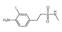 2-(4-amino-3-iodo-phenyl)ethanesulfonic acid methylamide结构式