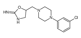 5-[[4-(3-chlorophenyl)piperazin-1-yl]methyl]-4,5-dihydro-1,3-oxazol-2-amine Structure