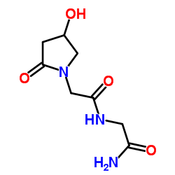 N-(2-氨基-2-氧代乙基)-4-羟基-2-氧代-1-吡咯烷乙酰胺结构式