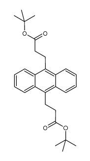 di-tert-butyl 9,10-anthracenedipropanoate结构式