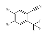 4,5-二溴-2-(三氟甲基)苯甲腈结构式