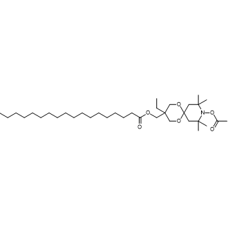 (9-乙酰氧基-3-乙基-8,8,10,10-四甲基-1,5-二氧杂-9-氮杂螺[5.5]十一烷-3-基)硬脂酸甲酯结构式