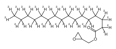 oxiran-2-ylmethyl 2,2,3,3,4,4,5,5,6,6,7,7,8,8,9,9,10,10,11,11,12,12,13,13,14,14,15,15,16,16,16-hentriacontadeuteriohexadecanoate Structure