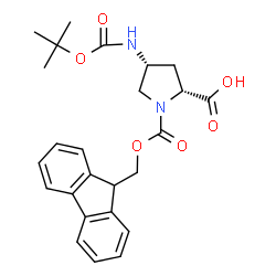 Cis-4-Boc-amino-Fmoc-D-Pro Structure