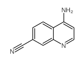 4-氨基喹啉-7-甲腈结构式