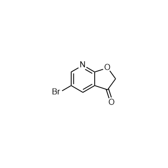 5-Bromofuro[2,3-b]pyridin-3(2H)-one Structure