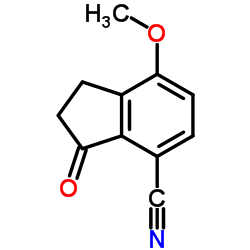 7-methoxy-3-oxo-2,3-dihydro-1H-indene-4-carbonitrile Structure