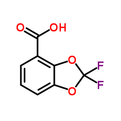 2,2-二氟-1,3-苯并二恶茂-4-羧酸结构式
