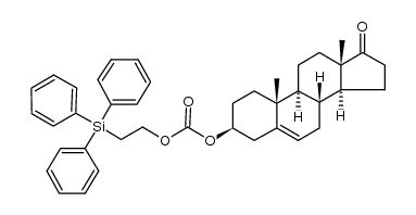 3β-[2-(triphenylsilyl)ethoxycarbonyloxy]androst-5-en-17-one结构式