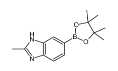 2-METHYL-6-(4,4,5,5-TETRAMETHYL-1,3,2-DIOXABOROLAN-2-YL)-1H-BENZO[D]IMIDAZOLE Structure