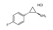 (1R,2S)-2-(4-Fluorophenyl)cyclopropanamine Hydrochloride Structure