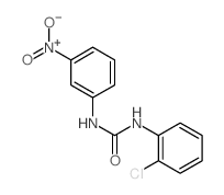 Urea,N-(2-chlorophenyl)-N'-(3-nitrophenyl)- Structure