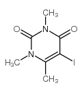 5-碘-1,3,6-三甲基尿嘧啶结构式