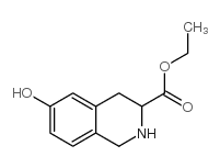 6-羟基-1,2,3,4-四氢异喹啉-3-羧酸乙酯结构式