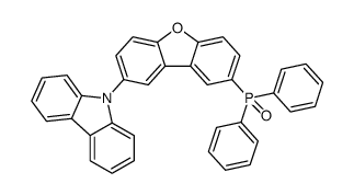 9-[8-(二苯基氧膦基)-2-二苯并呋喃基]-9H-咔唑结构式