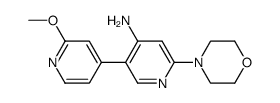 2'-methoxy-6-morpholino-3,4'-bipyridin-4-amine Structure