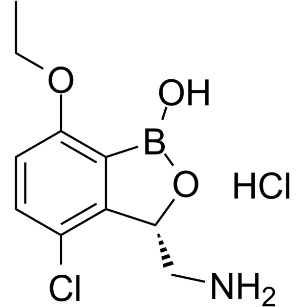 LeuRS-IN-1 hydrochloride结构式