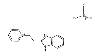 1-(2-(1H-benzimidazol-2-yl)ethyl)pyridinium tetrafluoroborate结构式