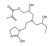 [2-hydroxy-3-[2-hydroxybutyl-[2-(2-oxoimidazolidin-1-yl)ethyl]amino]propyl] 2-methylprop-2-enoate Structure