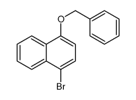 Naphthalene, 1-bromo-4-(phenylmethoxy)- Structure