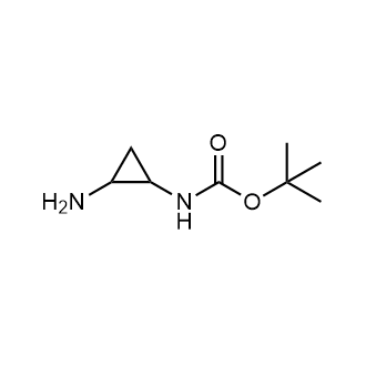 N-(2-氨基环丙基)氨基甲酸叔丁酯结构式