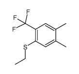 (2-trifluoromethyl-4,5-dimethylphenyl)ethylsulfide结构式