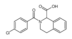 2-(4-chlorobenzoyl)-3,4-dihydro-1H-isoquinoline-1-carboxylic acid Structure