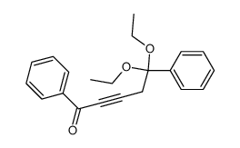 1,1-Diethoxy-1,5-diphenyl-pent-3-in-5-on Structure