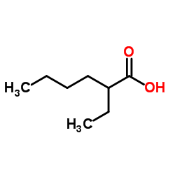 2-Ethylcaproic acid Structure