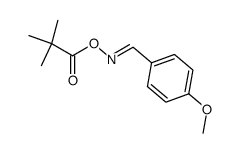 anti-4-methoxyphenylmethanal-O-pivaloyloxime Structure