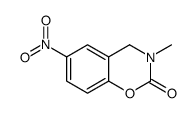 3-methyl-6-nitro-4H-1,3-benzoxazin-2-one结构式