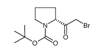 N-Boc-(R)-2-bromoacetylpyrrolidine Structure