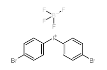 双(4-溴苯基)碘鎓四氟硼酸盐结构式