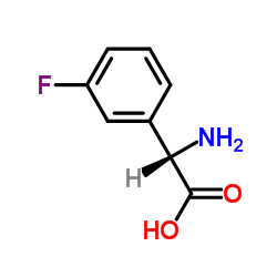 (2S)-Amino(3-fluorophenyl)acetic acid Structure