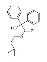 3,3-dimethylbutyl 2-hydroxy-2,2-diphenylacetate Structure