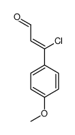 3-chloro-3-(4-methoxyphenyl)prop-2-enal结构式