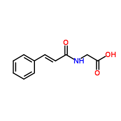 N-肉桂酰甘氨酸结构式