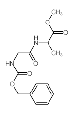 L-Alanine,N-[(phenylmethoxy)carbonyl]glycyl-, methyl ester结构式