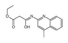 ethyl 3-[(4-methylquinolin-2-yl)amino]-3-oxopropanoate Structure